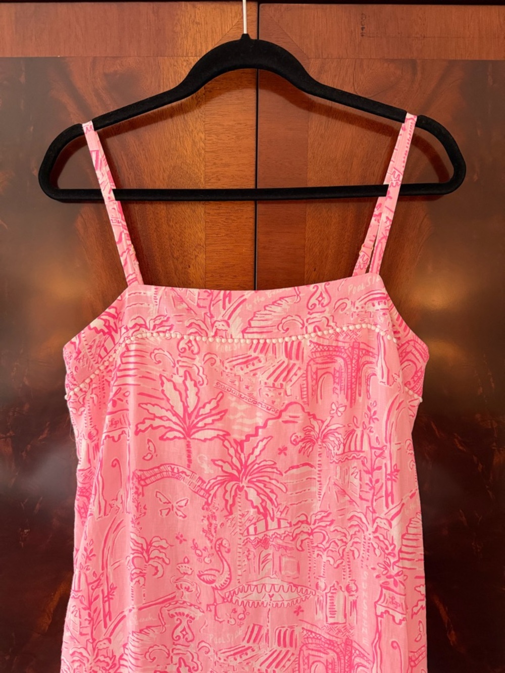 NWT Lilly Pulitzer Rosalie Linen Maxi Dress Penny’s Playground Pink Toile Size 6 - Picture 8 of 16